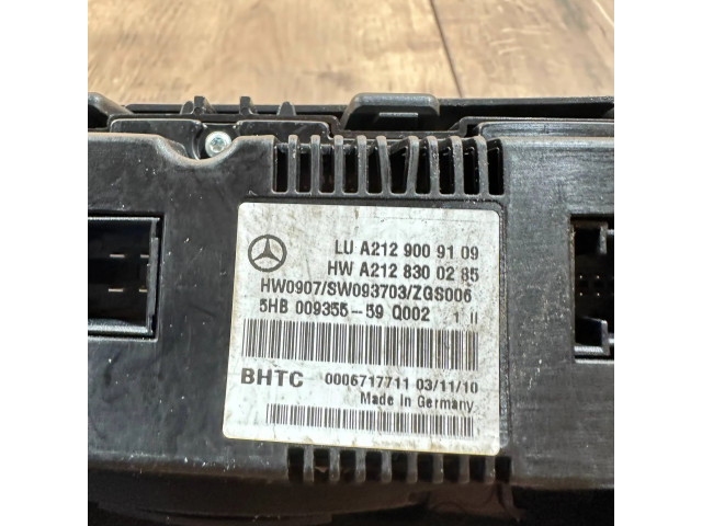 Блок управления климат-контролем A2128300285, 5HB00935559   Mercedes-Benz E C207 W207