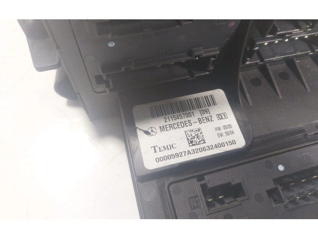 Pojistková skříňka Řídící jednotka BSM A2115457801, A2115457001 Mercedes-Benz CLS AMG C219 2006