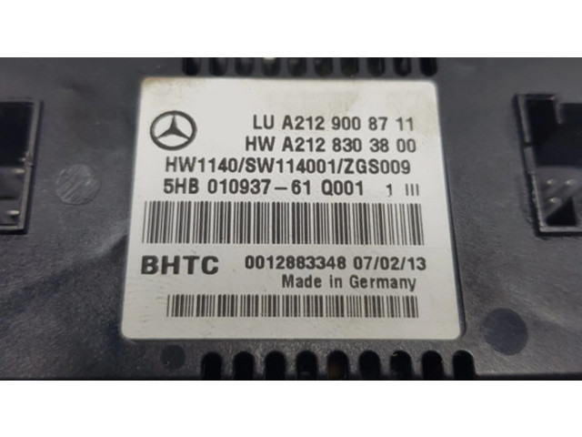 Блок управления климат-контролем A2129008711, A2128303800   Mercedes-Benz E C207 W207
