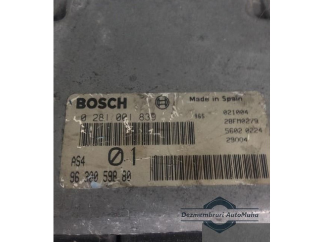 Řídící jednotka 0281001839, 9630059880 Peugeot 106 1997