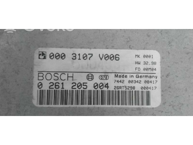 Блок управления двигателя 0261205004, 0003107V006 Smart Roadster