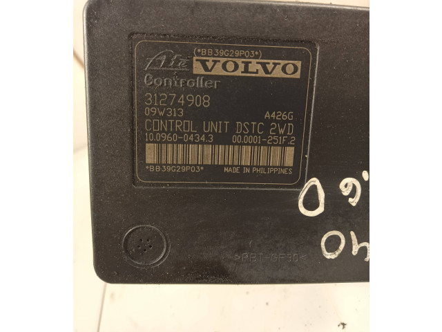 Jednotka ABS 31274908, 10096004343 Volvo S40 2008