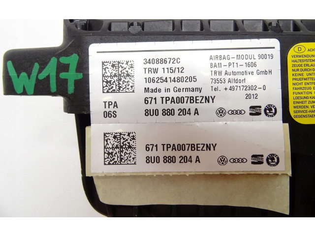 Подушка безопасности пассажира 8U0880204A Audi Q3 8U