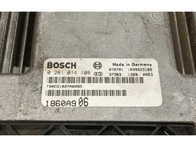 Блок управления двигателя 0281014108, 1860A906 Mitsubishi Outlander