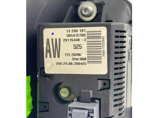 Дисплей 13208191, 565412769 Opel Meriva A