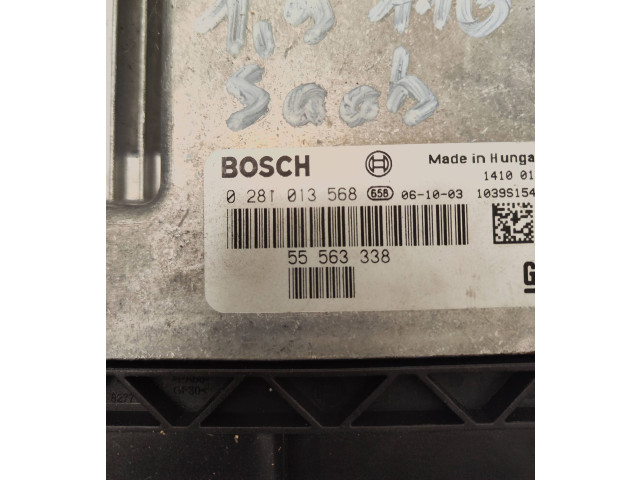 Блок управления двигателя 0281013568, 55563338 Saab 9-5