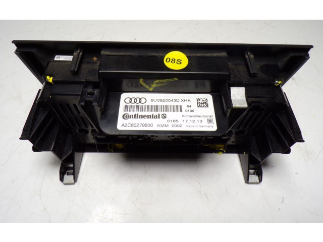 Блок управления климат-контролем 8U0820043DXHA, 8U0820043D Audi Q3 8U