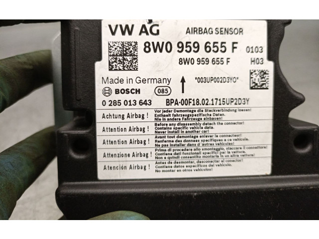 Блок подушек безопасности 8W0959655F, 0285013643BOSCH Audi A4 Allroad B9