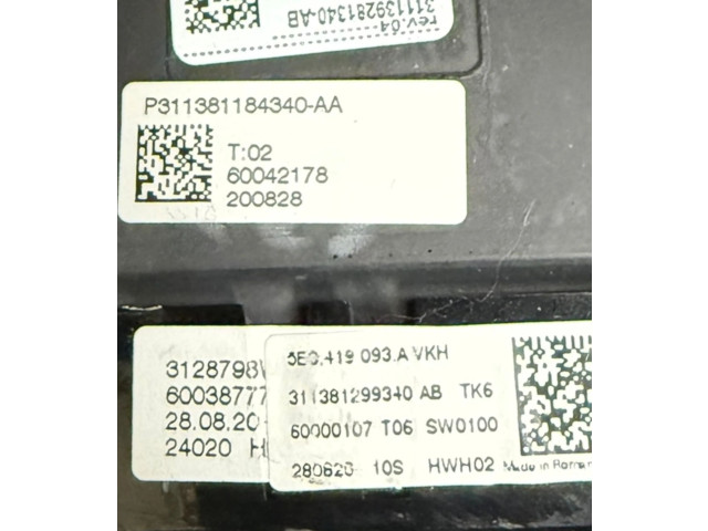 Руль Skoda Superb B8 (3V)  2015 - 2024 года 5E0419093A, 60038777      