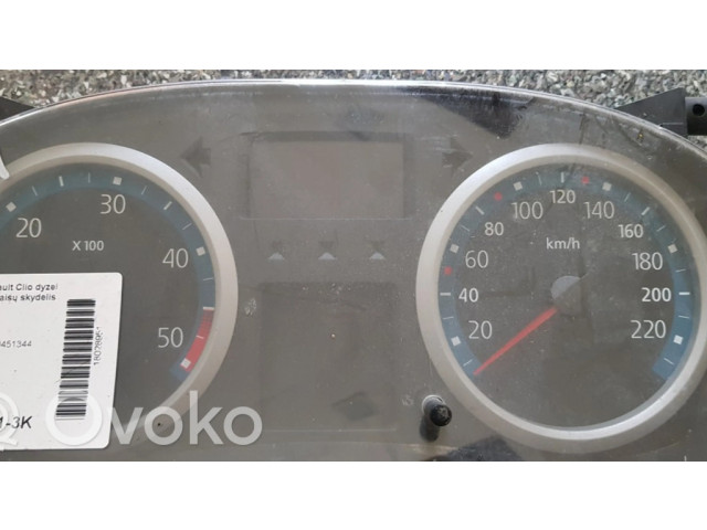 Панель приборов 8200451344 Renault Clio III