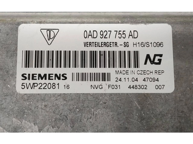 Řídící jednotka 0AD927755AD Porsche Cayenne (9PA) 2005