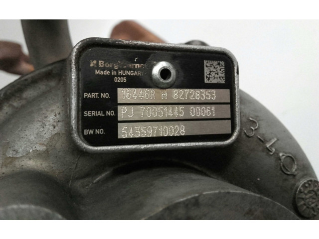 Turbodmychadlo Турбина 82728353, 54359710028 Renault Clio IV K9K 612