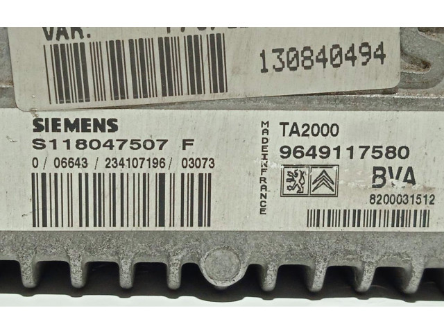 Блок управления коробкой передач 9649117580 Citroen C5