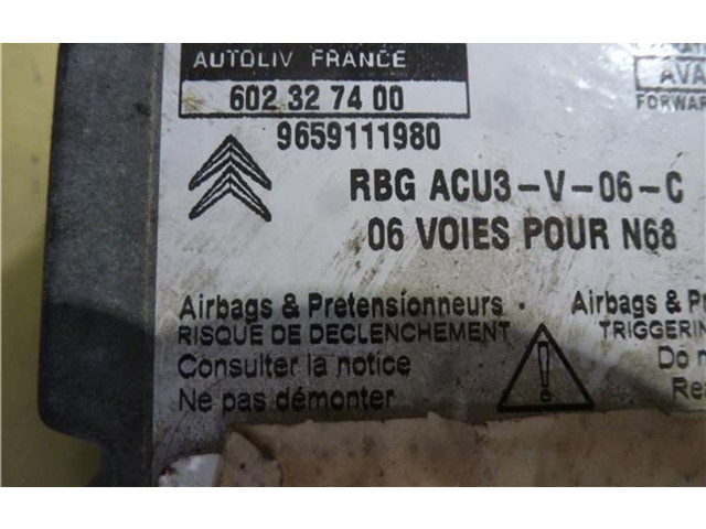 Блок подушек безопасности 602327400, 9659111980 Citroen Xsara Picasso