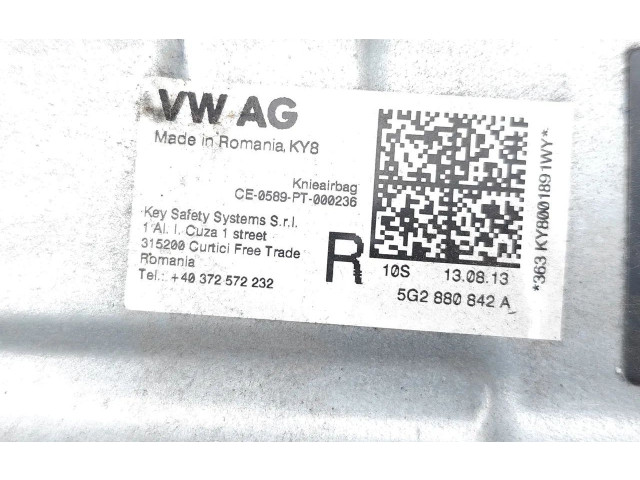 Подушка безопасности для колен 5G2880842A Skoda Octavia Mk3 (5E)