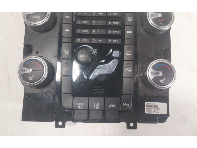 Блок управления климат-контролем 31443427, 31443425 Volvo V60