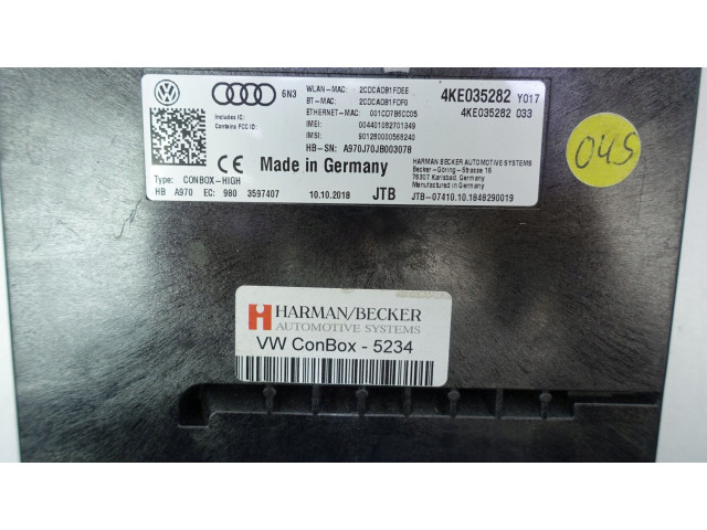Блок управления 4KE035282   Audi A6 S6 C8 4K