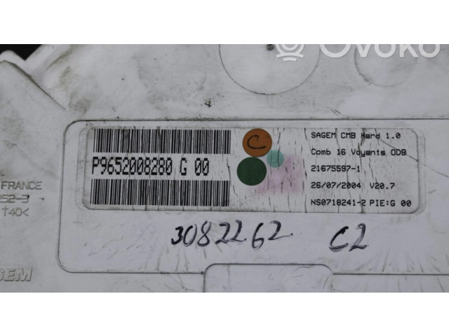 Панель приборов P9652008280G, 9652008280   Citroen C2       