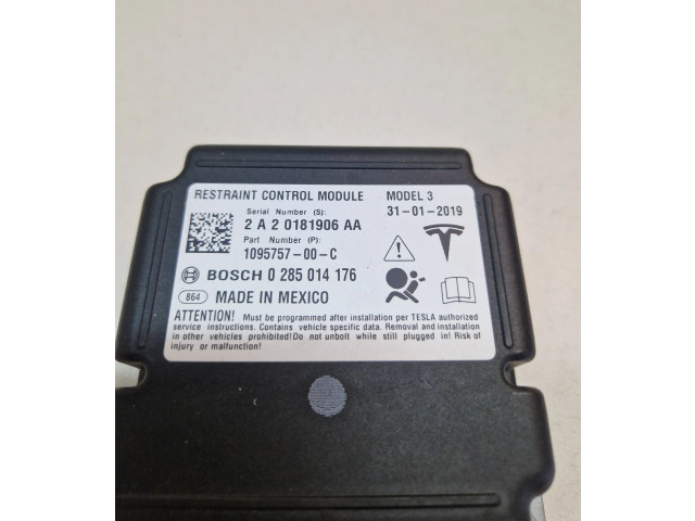 Блок подушек безопасности 109575700C, 2A20181906AA Tesla Model 3