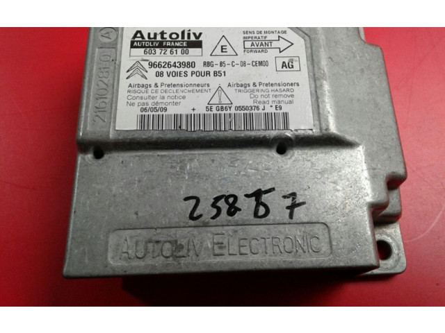 Блок подушек безопасности 9662643980 Citroen C4 I