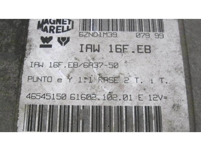 Блок управления IAW16FEB, 46545150   Fiat Punto Evo