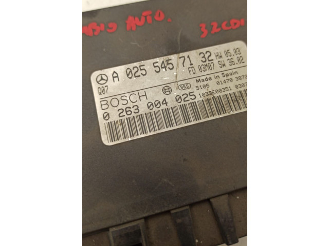 Блок управления коробкой передач 0263004025, 0263004025   Mercedes-Benz E W211