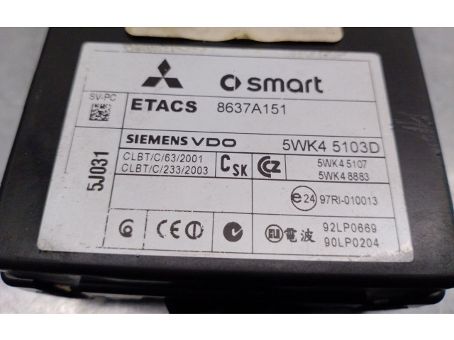 Модуль управления BSM 8637A151, 5WK45103D Mitsubishi Colt