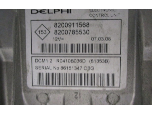 Řídící jednotka 8200911568, 8200911568 Renault Thalia I 2008