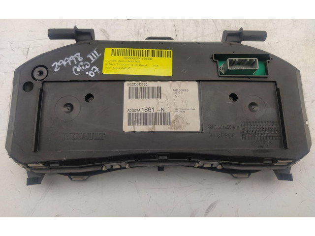 Спидометр (приборный щиток) 8200761861N   Renault Clio III  