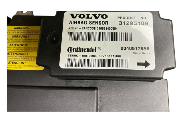 Блок подушек безопасности 31295109, 00405178A5   Volvo V50