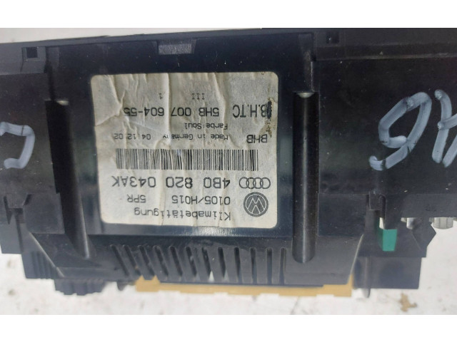 Блок управления климат-контролем 4B0820043AK, 5HB00760455   Audi A6 S6 C5 4B