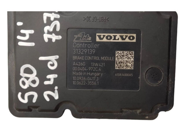 Блок АБС 31329139, 10062235561   Volvo  S80  2014 - 2016 года