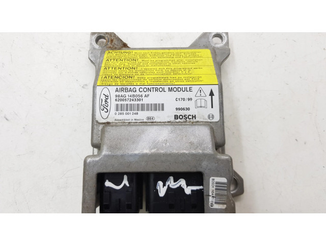 Блок подушек безопасности 98AG14B056AF, 0285001248   Ford Focus
