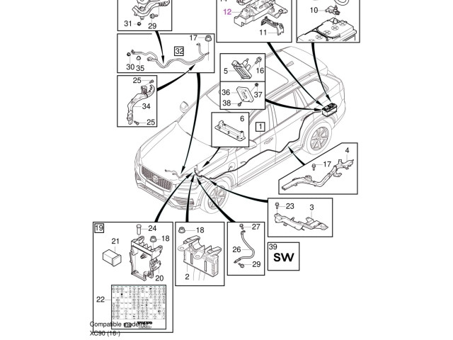 Блок предохранителей 31450530 Volvo XC90