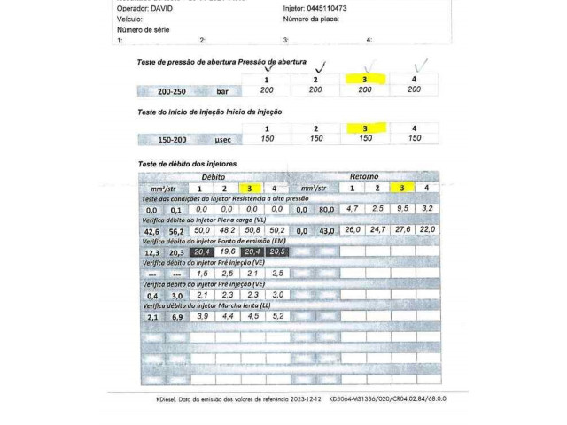 Vstřikovač 04L130277AD, 0445110473 Skoda Octavia Mk3 (5E)