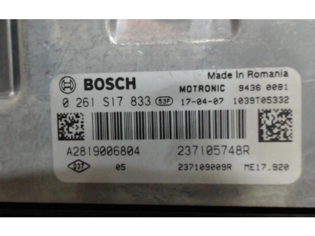 Блок управления двигателя 237109009R Renault Twingo III