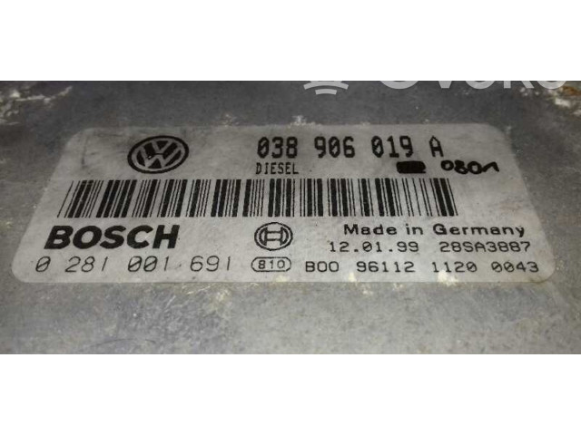 Řídící jednotka 038906019A, 0281001691 Volkswagen Passat Alltrack 1999