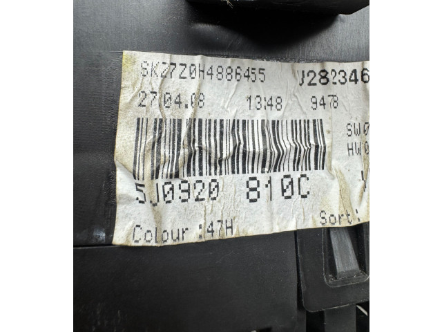 Панель приборов 5J0920810C, V282346   Skoda Fabia Mk2 (5J)       