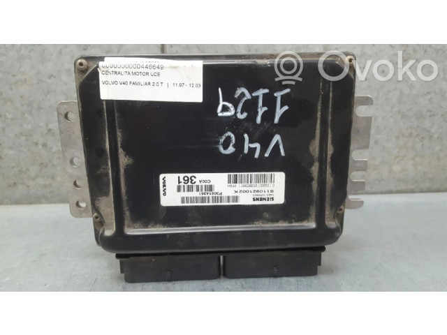 Блок управления двигателя 30614361, S110921002K   Volvo S40, V40