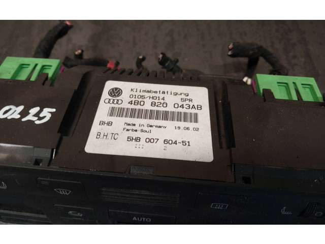 Блок управления климат-контролем 4B0820043AB   Audi A6 S6 C5 4B