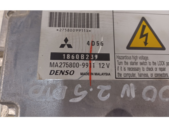 Řídící jednotka 1860B239, MA2758009911 Mitsubishi L200 2011