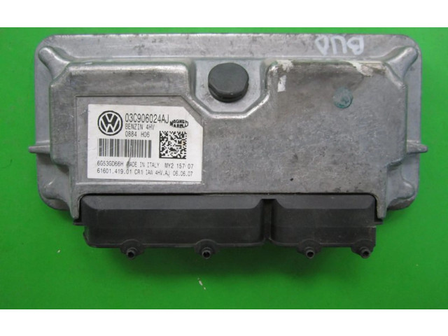 Блок управления двигателем Блок управления 03C906024AJ, 6160141901 Skoda Fabia Mk2 (5J)