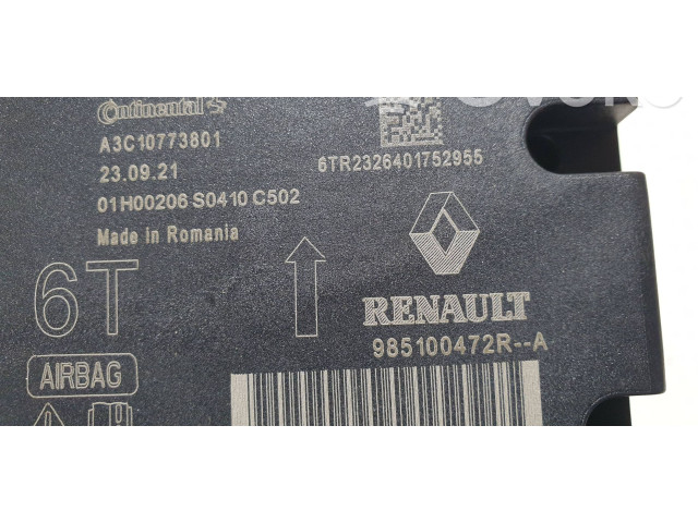 Блок подушек безопасности 985100472R, A3C10773801 Dacia Jogger