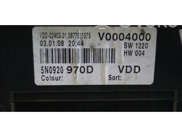 Přístrojová deska  Volkswagen Tiguan 2008 5N0920970D  
