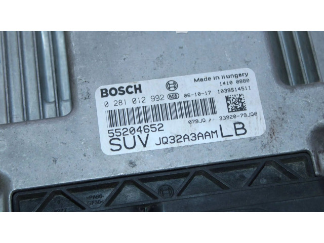 Řídící jednotka 55204652, 0281012992 Fiat Sedici 2007