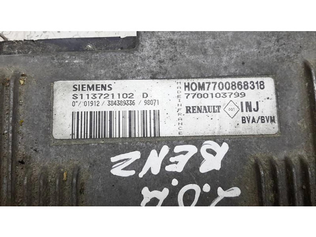Řídící jednotka 7700868318, 7700103799 Renault Safrane 1995