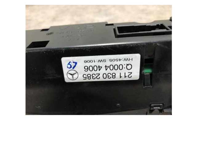Блок управления климат-контролем 2118303390, 2118303390   Mercedes-Benz E AMG W211