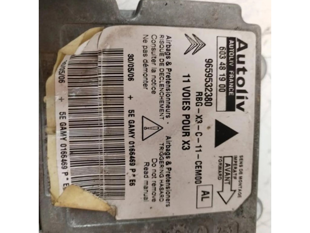 Блок подушек безопасности 9659532380, CENTRALITAAIRBAG Citroen Berlingo