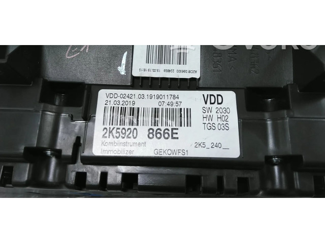 Панель приборов 2K5920866E, 2K5920866EX Volkswagen Caddy