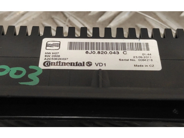 Дисплей    6J0820043C, A2C53424497   Seat Ibiza IV (6J,6P)